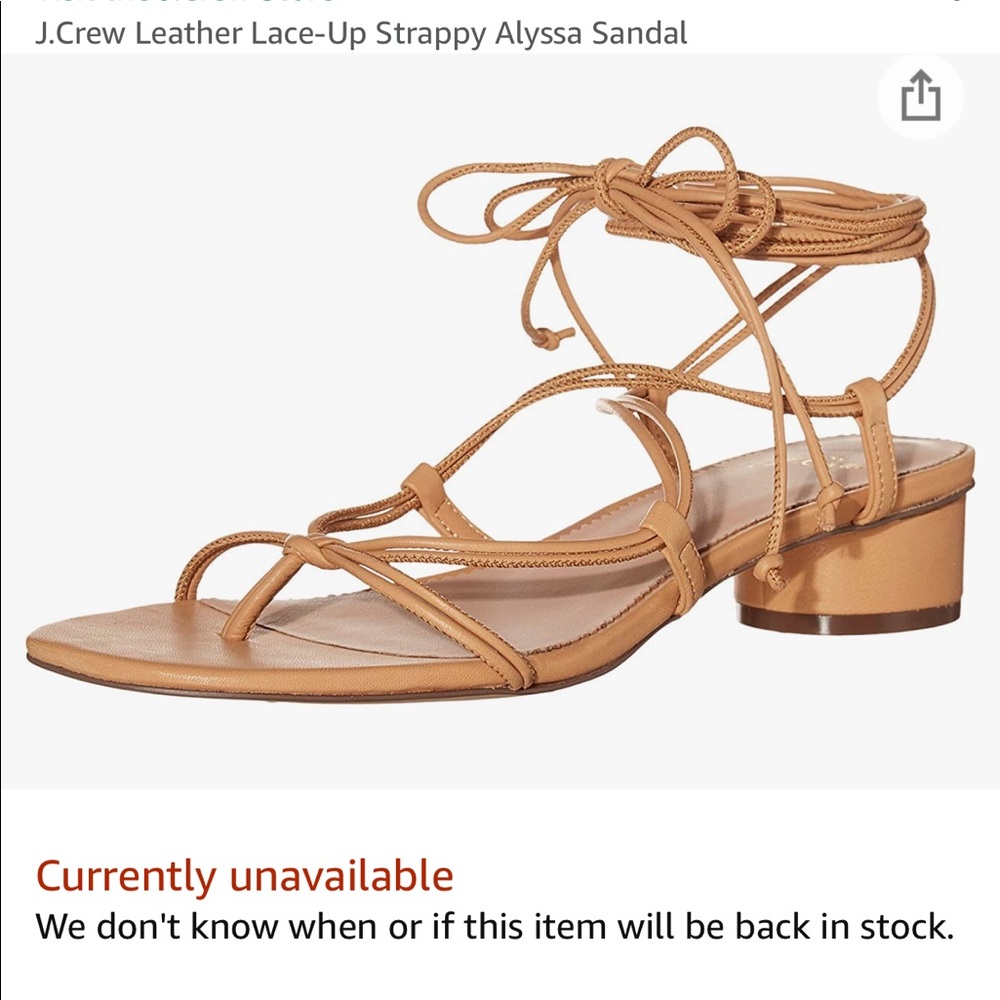 J.Crew lace up sandal